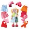 HABA Little Friends Doll Feli with Accessories - Mini Dolls, Dress Up Dolls, Dollhouse People Figures, HABA Toys, Action Figures for Doll House Play